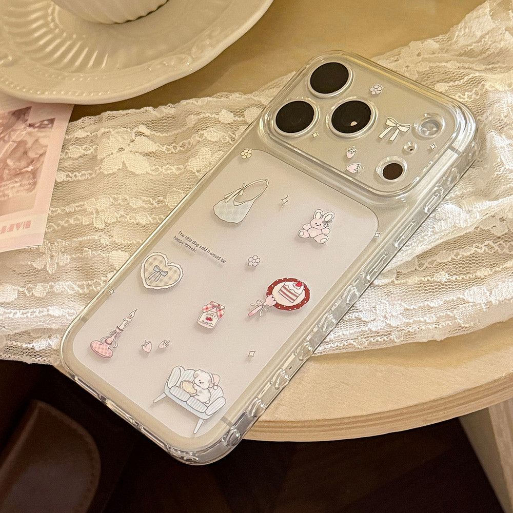 Ốp Điện Thoại Mềm Hình Trái Tim Tình Yêu Hàng Ngày Cho iPhone 17 Pro Max 16 15 14 13 Vỏ Bảo Vệ Chống Sốc