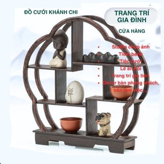 Khay đựng đồ đa ngăn bát giác Vintage Hạt gỗ nhựa trưng bày đám cưới Khay tráng miệng