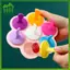 SWEET 7 Lỗ DIY Kem Pops Khuôn Silicon Kem Bóng Máy Làm Popsicles Khuôn Trái Cây Cho Bé Lắc Nhà Phụ Kiện Nhà Bếp Dụng Cụ n
