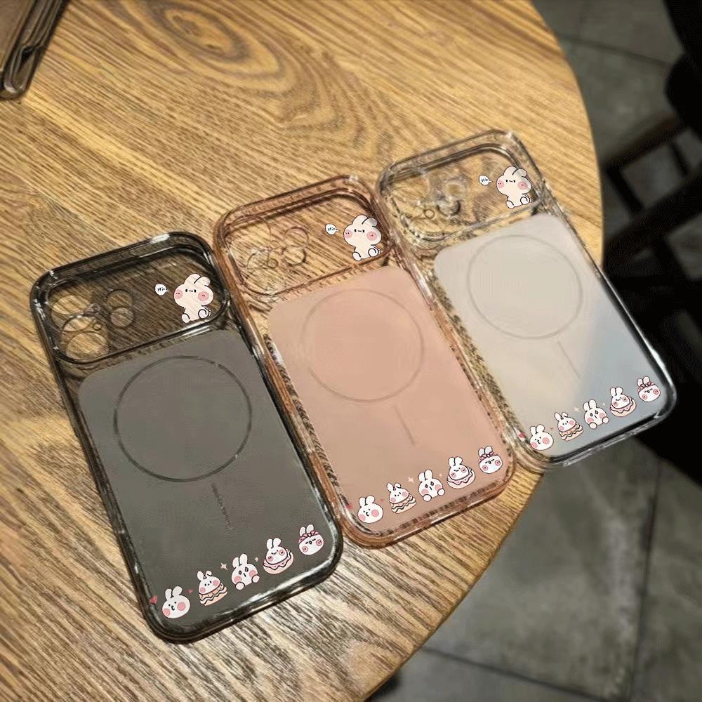 Thỏ dễ thương cho trường hợp iPhone 17pro iPhone 14 15 13 12 Jelly Case
