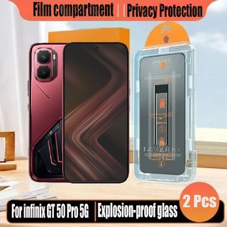 1- 2 Chiếc Đơn Giản Dán Kính Cường Lực Chống Gián Điệp Bảo Vệ Màn Hình Riêng Tư Cho infinix GT 50 30 20 Pro 5G Bảo Vệ Flim
