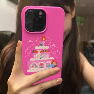 Phim YIJS Vỏ Điện Thoại Thích Hợp Cho IPhone 12 PRO 11 17 AIR 16 15 14 13 ProMax 7 8 PLUS XR XSMAX Phim Bánh Sinh Nhật Vỏ Cứng Nữ