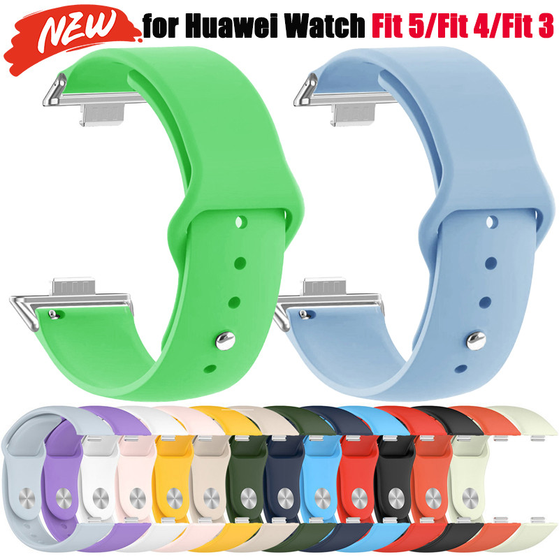 Dây đeo silicon thay thế cho Huawei Watch Fit 5 Pro/Fit 4 Pro/Fit 5/Fit 3/Fit 4 - vòng đeo tay thể thao, phụ kiện
