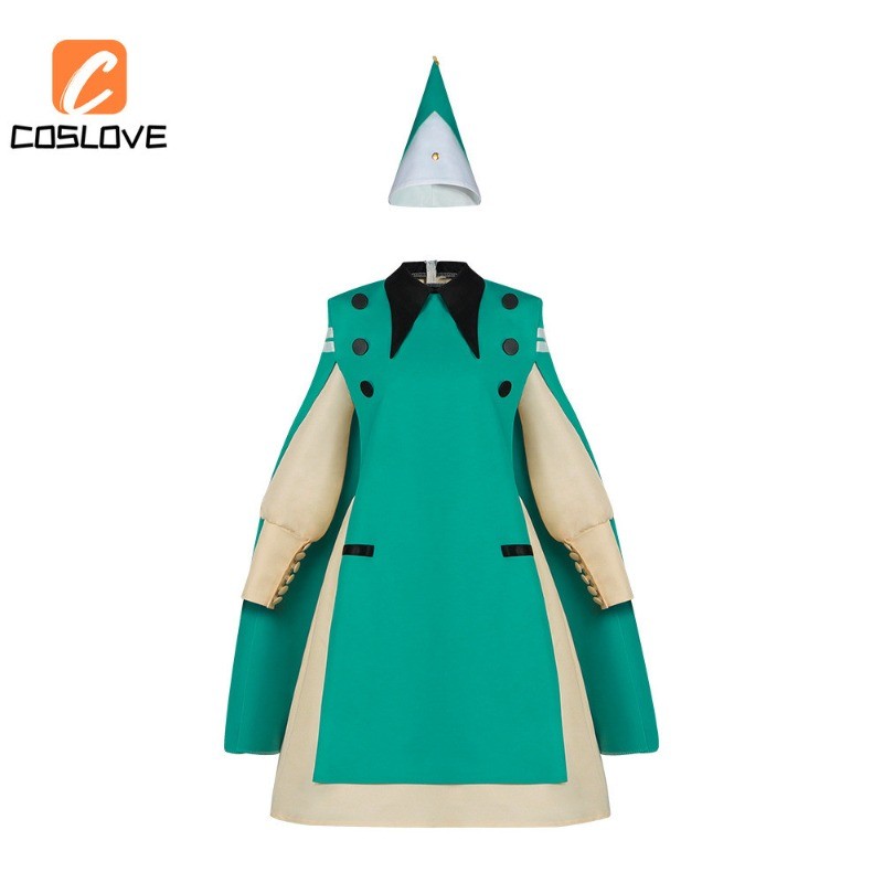 Trọn bộ cosplay phù thủy anime Atelier Coco Qifrey, đầm tay dài cho người phụ nữ