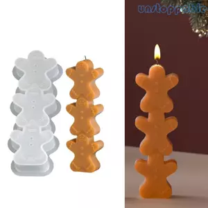 Unstop * Lễ Hội 3D Khuôn Bộ Ông Già Noel Tuần lộc Hình Thiên Thần Silicon Thủ Công Dụng Cụ Trang Trí Tiệc Giáng Sinh