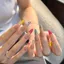 2026|Dopamine Cô Gái Nóng bỏng|Móng Tay Handmade|Mặc một mùa hè|Cầu vồng Pháp|Pure Desire Học sinh phù hợp