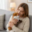 Đồ chơi sang trọng nằm QEARY, Thiết kế thực tế Chất liệu mềm Mô phỏng Plushie, Ngoại hình giống như thật dễ thương Phong cách đáng yêu Kết cấu lông tơ màu đỏ Đồ chơi sang trọng ngày lễ