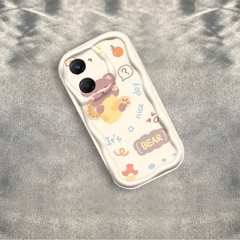 Thích Hợp Cho VIVO Y03 Y03T Y18 Y18S Y18T Y18E Điện Thoại Thông Minh 3D Mềm TPU Gấu Rilakkuma Vỏ Điện Thoại Chống Sốc