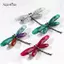 AqToCna Chuồn Chuồn Vintage Côn Trùng Động Vật Nhựa Thổ Cẩm Chân Trang Sức Quà Tặng Bó Hoa Thổ Cẩm AqToCna