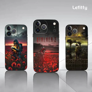 TP-1 Game S-Stalker Ốp Lưng Điện Thoại IPhone 17 16 15 14 13 12 11 Pro Max Plus Mini Đen Mờ Vỏ Mềm Funda