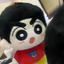 Crayon Shin-Chan 10cm Búp Bê Cotton Sao Biển In Cơ Thể Shin-Chan Ánh Sáng Sóng Lớp Phủ Shin-Chan Quạt Ngoại Vi