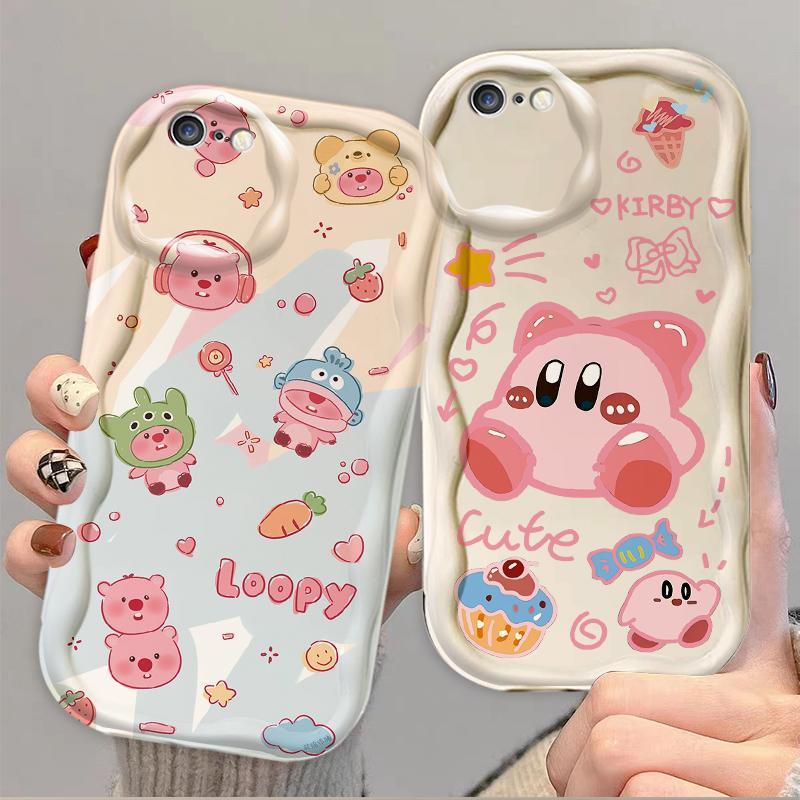 Thích hợp cho iPhone 6 6S 6 Plus 6S Plus 7 8 Plus SE 2020 3D TPU mềm Loopy Kirby Vỏ điện thoại chống sốc