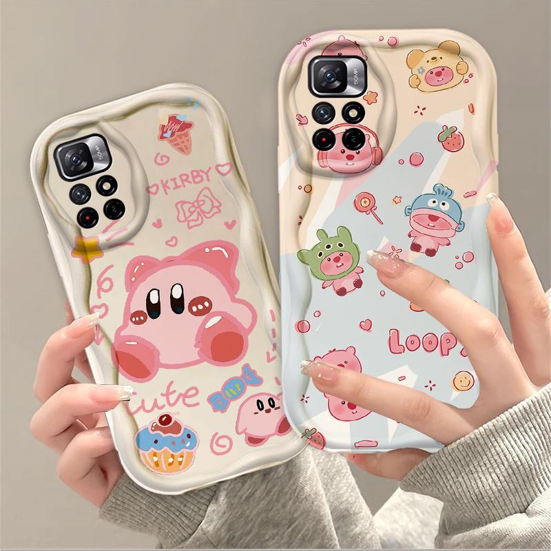 Thích hợp cho Redmi Note 11 11S 12 Pro 4G 3D Phụ kiện TPU mềm Loopy Kirby Vỏ điện thoại chống sốc