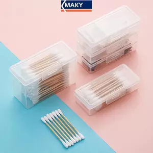 MAKY Di Động Du Lịch Y Học Cotton Swab Giá Đỡ Detal Flos Trang Sức Tổ Chức Hộp Đựng Chống Bụi Cáp Dữ Liệu Hộp Bảo Quản VN
