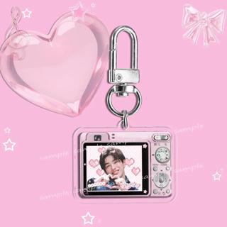 Móc khóa K‑pop Cortis Keonho, hình máy ảnh dễ thương phong cách kawaii, chất liệu acrylic, SEONGHYEON JUHOON JAM