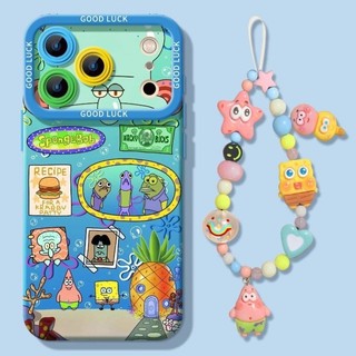 Dễ Thương SpongeBob SquarePants Dứa Nhà Trường Hợp Cho iPhone 17 16 15 14 13 12 11 Pro Max X Xr Xs Max 7 8 Plus SE2020