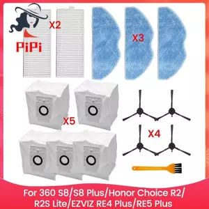 Dành Cho 360 S8 / S8 Plus / Choice R2 / R2S Lite / RE4 Plus / RE5 Máy Hút Bụi Phần Bàn Chải Lọc Túi Bụi Lau Nhà Vải B