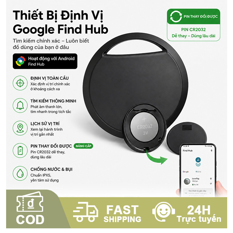 Định vị xe máy, ô tô và thú cưng; hỗ trợ Android và iOS; một thiết bị chống trộm đa chức năng.