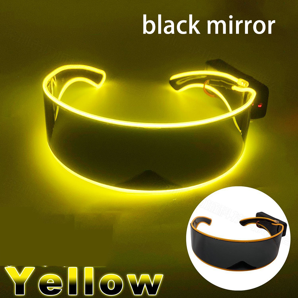 Punk LED Kính Mát Không Dây Sáng Lên Kính Cho Nam Nữ Kính Phát Sáng Phụ Kiện Tiệc Cho Cosplay Thanh Vũ Vật Dụng