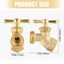 Yoo Weatherproof 1 2Inch X 3 4Inch Đồng Vòi Bibb Vòi Tưới Nước Ngoài Trời Spigot Cho Vườn Điều Khiển Tưới Hệ Thống Nước