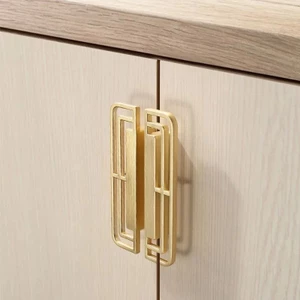 Mới Trung Quốc Tủ Quần Áo Tay Nắm Cửa Tủ Vàng Tay Nắm Cửa Ngăn Kéo Tủ Giày Tay Cầm Mở Rộng Cặp Nội Thất Phần Cứng