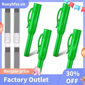 4 Mũ bút chì thợ mộc nguyên khối với 24 lần nạp lại, Dụng cụ đánh dấu Scribe Nắp bảo vệ bút chì cho xây dựng, Kiến trúc sư