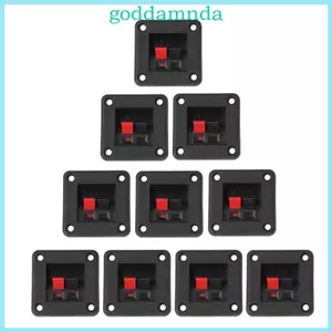GODD 10 miếng 2 vị trí Thiết bị đầu cuối loa Bộ kết nối bảng thiết bị đầu cuối đẩy