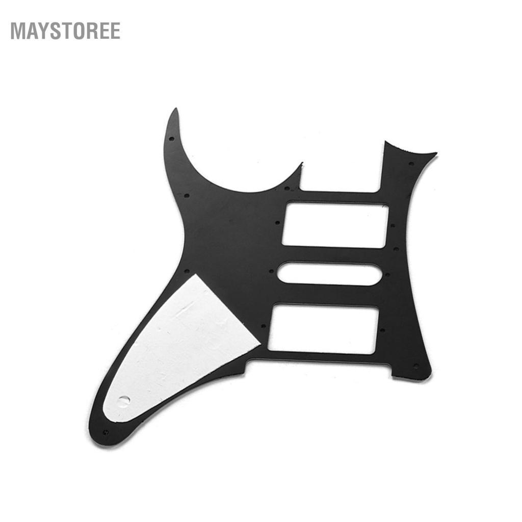 Maystoree Maystoree Pick Guard Chất liệu Celluloid PVC Đàn Guitar Điện Pickguard cho Humbucker Đĩa đơn (Đen)