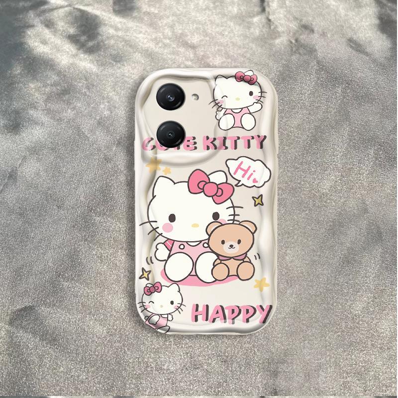 Thích hợp cho VIVO Y03 Y03T Y18 Y18S Y18T Y18E Điện thoại thông minh 3D TPU mềm Kitty Rilakkuma Vỏ điện thoại chống sốc