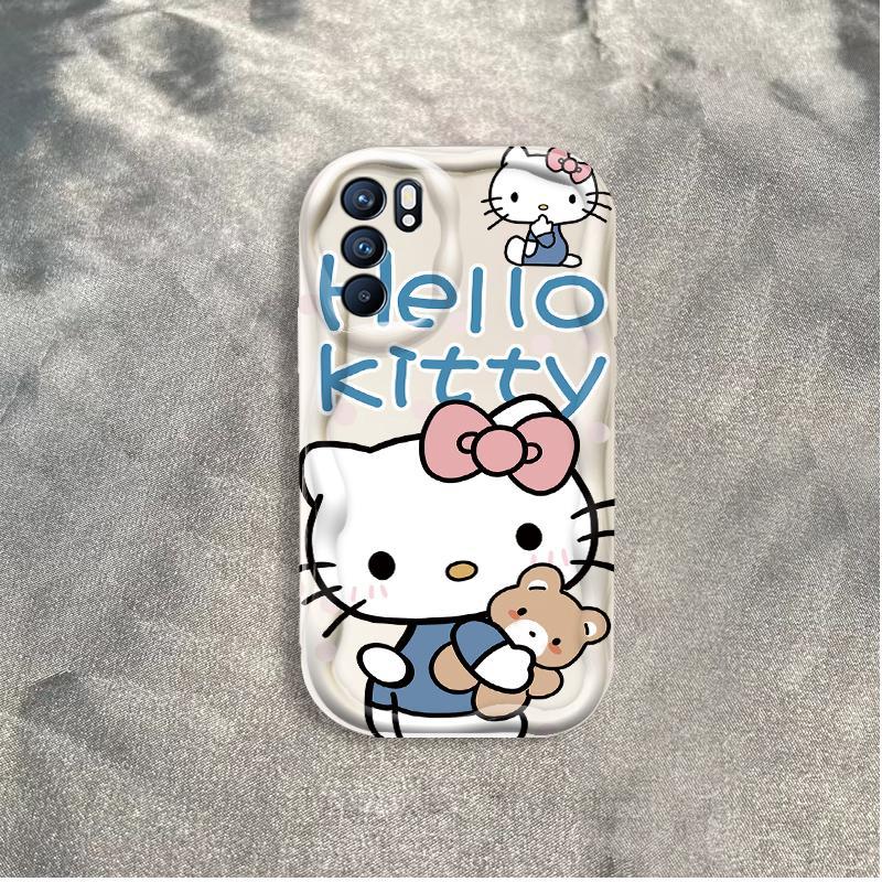 Thích hợp cho OPPO A16 A16S A16K 3D Girls Soft TPU Kitty Rilakkuma Ốp điện thoại chống sốc
