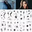 AqToCna 10 Tờ Halloween Cra Mark Face Stier Spider Web Hình Xăm Tạm Thời Kinh Dị Trang Điểm Cơ Thể Ngộ nghĩnh Chống Thấm Nước Hình Xăm Stier AqToCna