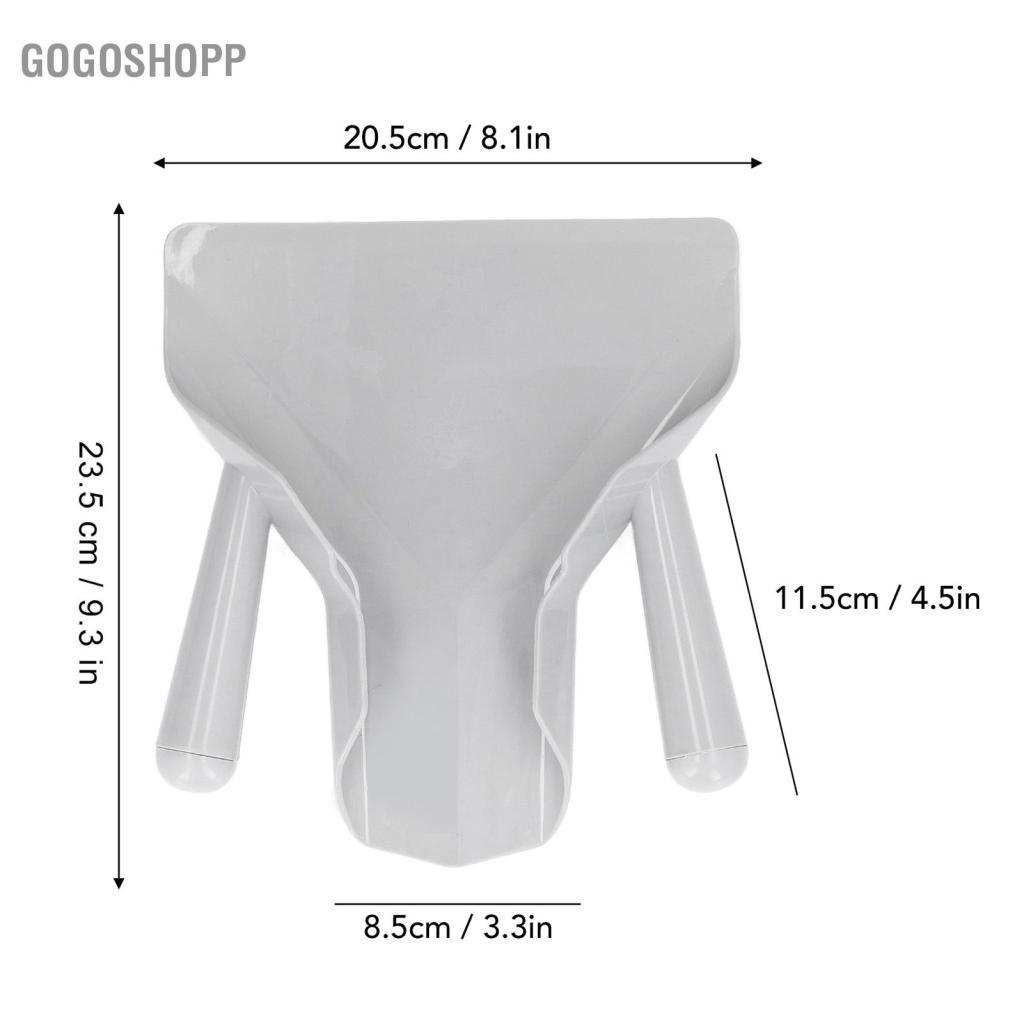 Gogoshopp Pssopp French Fry Bagger Scoop Dụng cụ đổ đầy nhanh đa năng Dụng cụ xúc tiện ích thương mại cho thực phẩm Khoai tây chiên Đồ ăn nhẹ Món tráng miệng (Tay cầm kép)