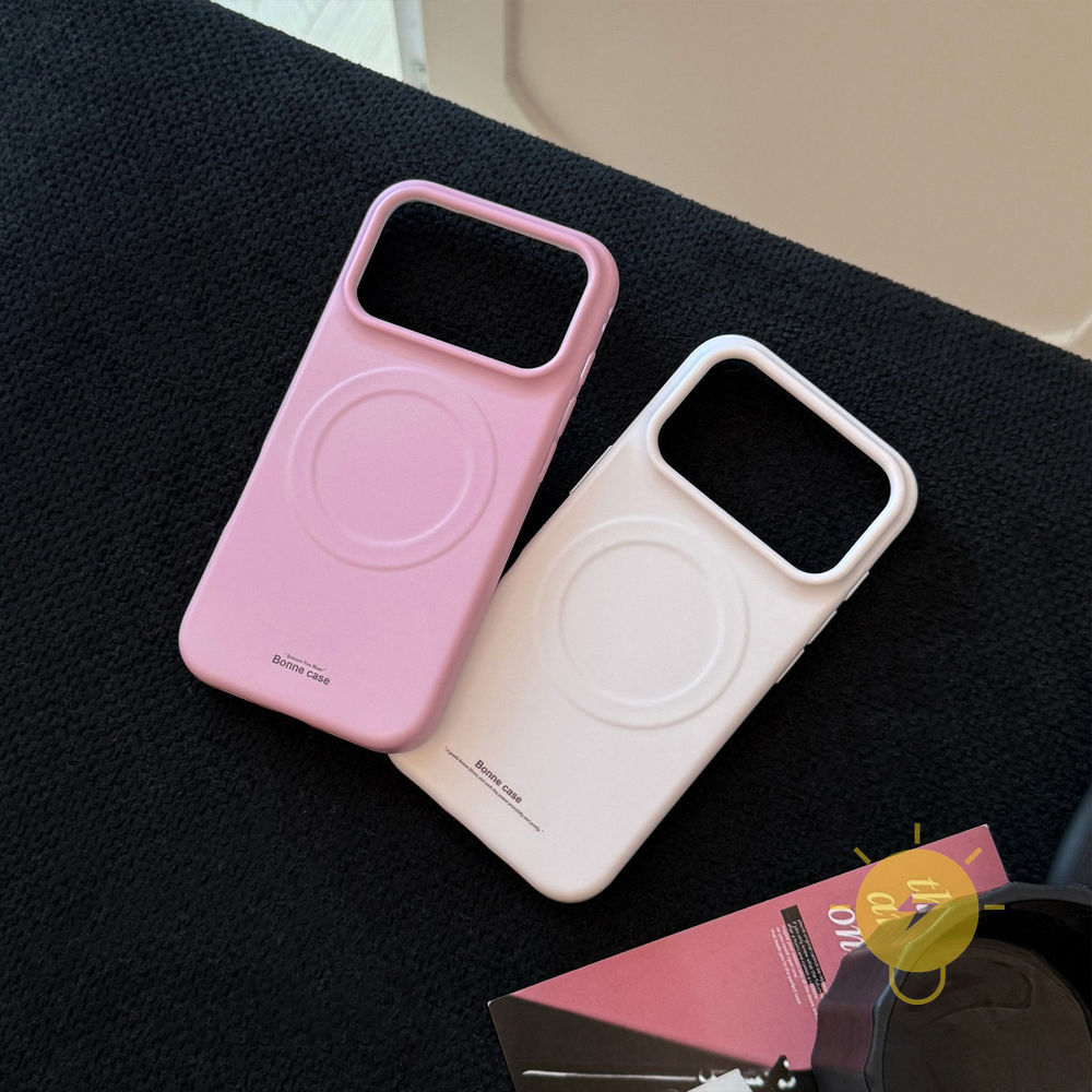 Phone Case For iPhone 17 Pro Max 16 15 14 13 TPU Matte Magnetic Soft Aesthetic Korean Cute