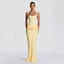 Đầm Maxi nữ màu trắng Elegat Ren Up Dress Slim Trang trọng Đám cưới Khách mời dự tiệc