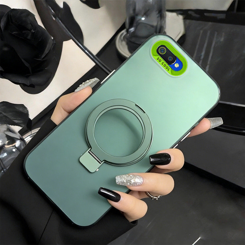 Ốp Lưng PBZZ Cho oppo a5s a12 A7 a3s a12e F9 PRO a12s Vỏ Điện Thoại Vỏ Cứng Chống Sốc Thiết Kế Mới Thẩm Mỹ Có Giá Đỡ Màu Đen CYFXZJ02