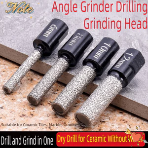 Mũi khoan khô cho máy mài góc 6-12mm, ren M10, bền chắc, dùng cho khoan và gia công