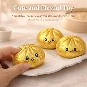 1 / 4 Chiếc 2026 Mới Lấp Lánh Bánh Bao Squishy Đồ Chơi Giảm Căng Thẳng Mô Phỏng Bánh Bao Đồ Chơi Squeezable Với Máy Hấp Đồ Chơi Fidget Squishy Đàn Hồi Chậm
