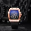 Đồng hồ thạch anh Skeleton Richard Barrel Đồng hồ silicon Lịch kinh doanh Đồng hồ thể thao 26.5.15