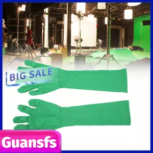 guansfs KIMISS 2 Chiếc Chromakey Găng Tay Màn Hình Xanh Đa Năng Hiệu Ứng Tàng Hình Nền Chụp Ảnh Ảnh Video Phim Hậu Sản Xuất