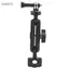 Guansfs Giá đỡ gắn camera trên tay cầm xe máy Akozon cho máy ảnh thể thao & điện thoại di động - Điều chỉnh 360° Phù hợp với tay lái 9-16mm