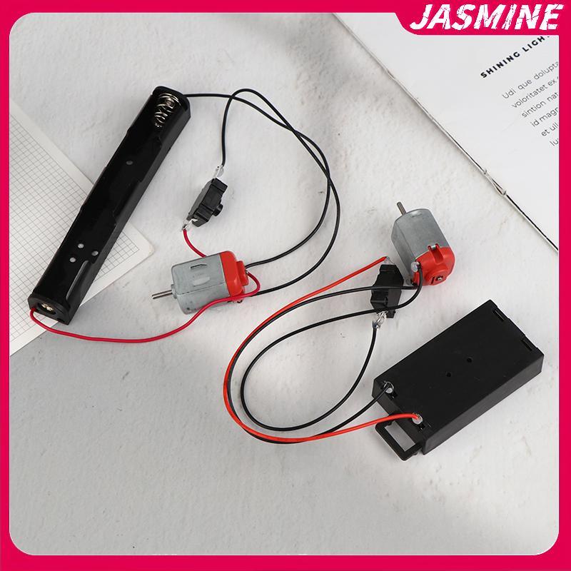 JASMINE 130 Bộ Động Cơ Với 2x Pin Bảo Quản Và Công Tắc 16500 RPM Mini Sinh Viên DIY Mô Hình Mạch Động Cơ Điện Tử Bộ JASMINE