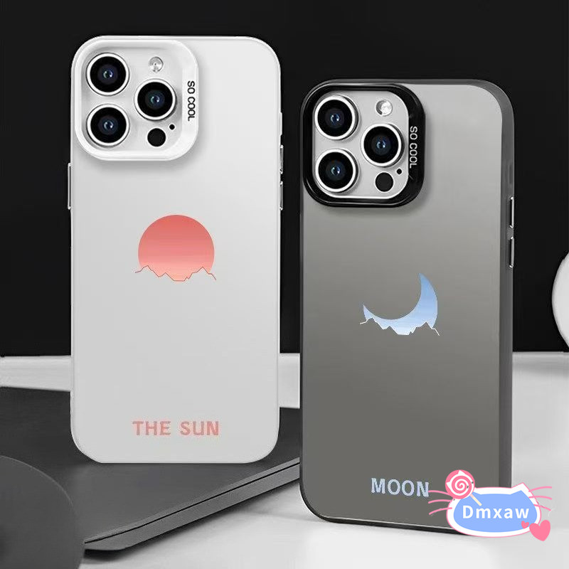 Ốp điện thoại mặt trăng mặt trời thanh lịch cho OPPO Find X9 X8S Plus X8 X7 Ultra X6 X5 Pro X3 Lite 5G 4G Vỏ lưng đơn giản sang trọng mát mẻ