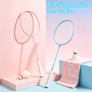 Combo 2 Vợt Cầu Lông Siêu Nhẹ - Carbon Toàn Phần, Kèm Túi & Bóng, Lý Tưởng Cho Gia Đình & Giải Trí