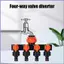 Bộ chia vòi 4 chiều Bộ chia vòi Spigot 4 chiều Điều khiển độc lập Đầu nối vòi Tưới nguồn cung cấp cho RV mueadsyvn
