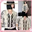 Áo sơ mi nữ thêu hoa và móc ren tay ngắn, thiết kếcrop trendy