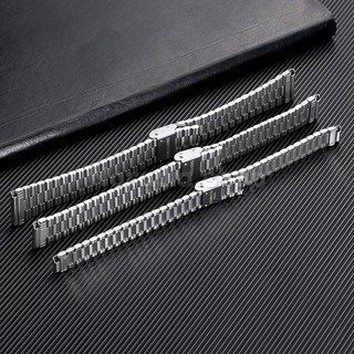 Dây đeo đồng hồ bằng thép không gỉ 10-20mm dành cho doanh nghiệp Dây đeo đồng hồ kim loại 1 hạt bền bỉ dành cho nam nữ Vòng đeo tay thay thế