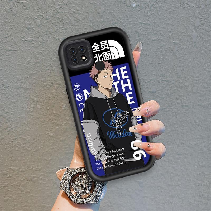 Ốp Lưng Cho OPPO A15 A15S A35 Hoạt Hình Silicon Phụ Kiện Vỏ Điện Thoại Mềm TPU Jujutsu Kaisen Anime Mắt Thiên Thần Chống Sốc Ốp Lưng