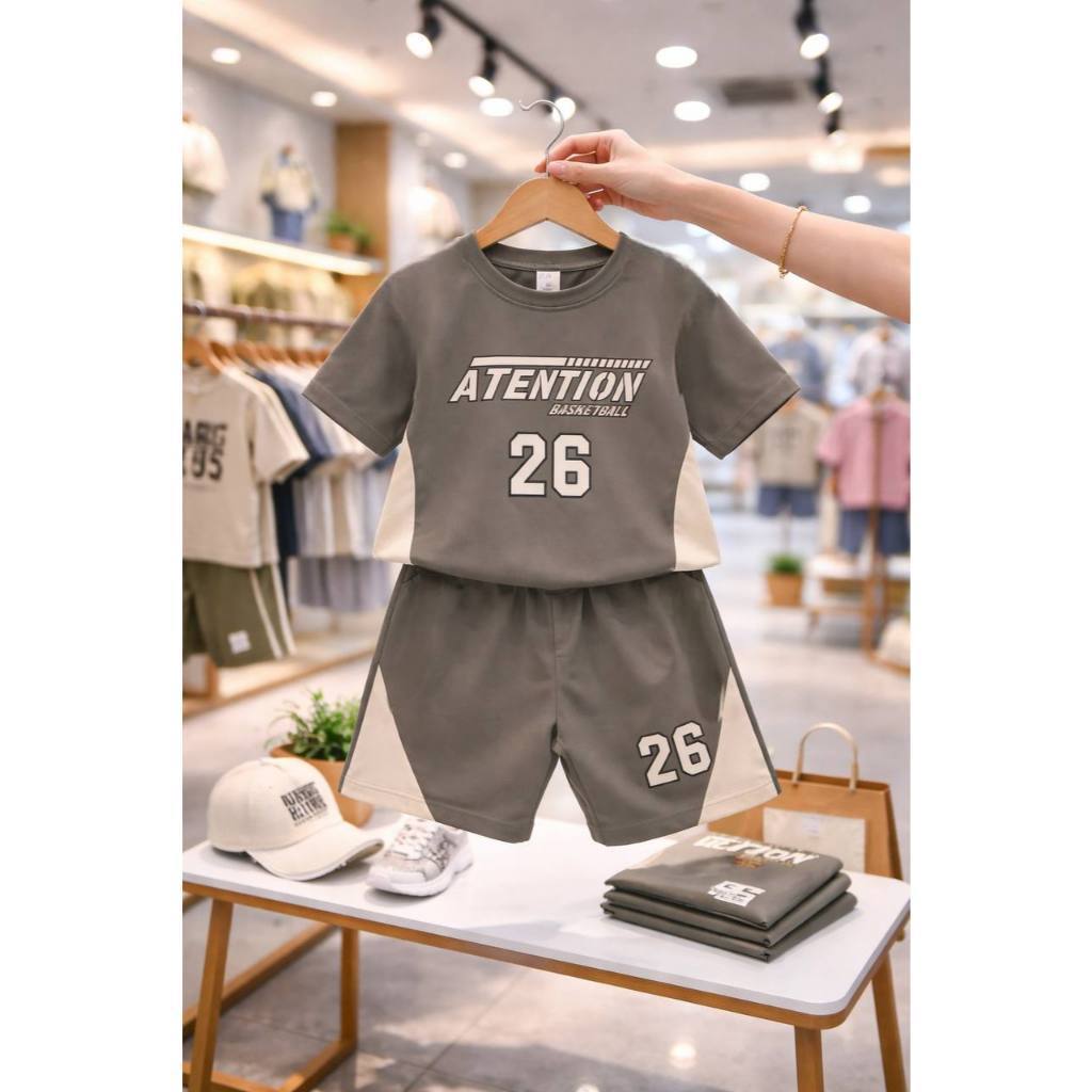 Sét đồ cho trẻ em Mẫu HERMOOS COMBO 4Bộ/4màu 7-50kg UNISEX NAM NỮ HOT TREND chất vải thun lạnh