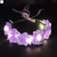 LED Sáng Lên Nhung Hoa Vòng Hoa Nhánh Hoa Hồng Vòng Hoa Cho Đảng Sàn Diễn Đầm Lễ Hội Trang Phục Phụ Kiện