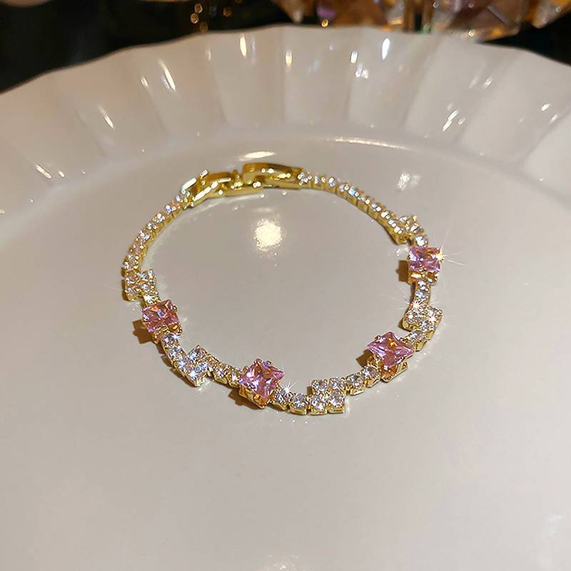 K2nightFee Ánh Sáng Pha Lê Hồng Zircon - Trang Sức Sáng Bóng, Thời Trang Dành Cho Nữ Và Bé Gái